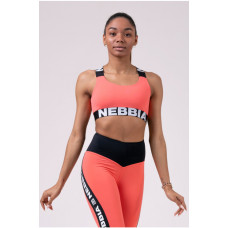 Nebbia> Power Your Hero Iconic Sports Bra 535 Peach (M)