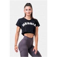 Nebbia> Loose Fit & Sporty Crop Top 583 (S) Black