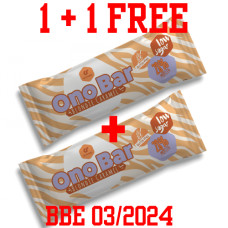 Go Fitness Nutrition > ONO Protein Bar 40g - Blondie Caramel (1+1 Free)