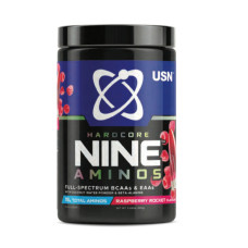 USN > Hardcore Nine Aminos - BCAA and EAA 390g - Raspberry Rocket